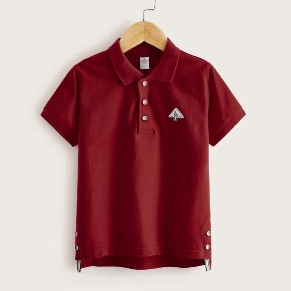 

2-16 years casual kids t-shirt boys polo shirt parent-child outfit banquet wear comfortable and lively cotton, Blue
