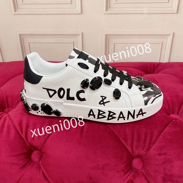 

new brand men casual shoes leather lace-up sneaker fashion running trainers letters woman shoes flat printed gym sneakers2023, Red;white