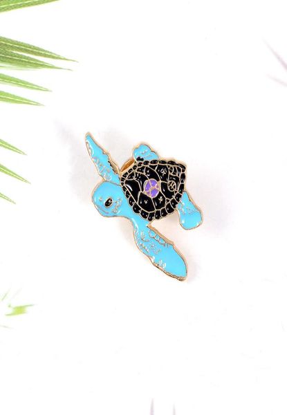 

blue turtle pins creative sea animal brooches cartoon cute fashion jewelry enamel gift for kids friend lapel shirts denim8723425, Gray