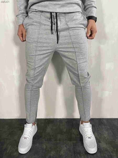 

pants men joggers sweatpants 2022 streetwear trousers fashion casual muscle sports mens pants 21ck07 l230520, Black