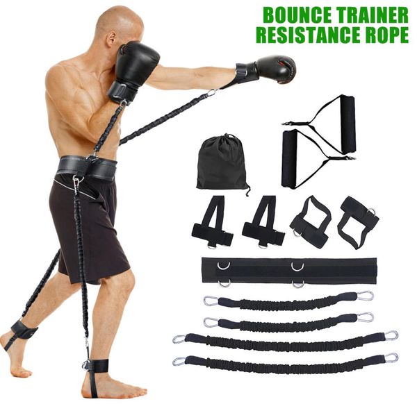 

12pcsset bounce resistance band fitness bouncing trainer rope sports fitness resistance bands set bouncing strength training equi2650370