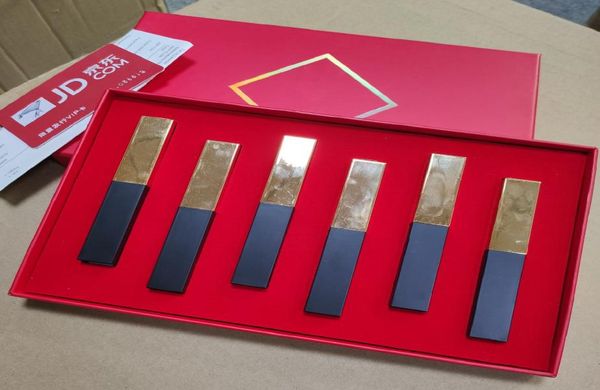 

brand makeup set 6pcsset classic matte lipstick christmas gifts set 6 in 1 with retail box2825121