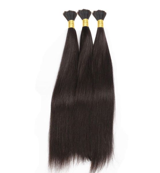 

silky straight human hair bulk for braiding unprocessed natural black bulks braids8126689