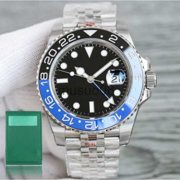 

other watches 2023watch mens automatic mechanical ceramics watches 40mm full stainless steel gliding clasp swim wristwatches sapphire super, Slivery;black