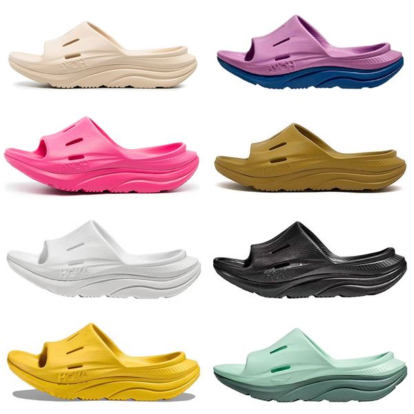 

hoka ora recovery slide 3 luxury designer slippers women hoka shoes summer beach mens casual sandals platform slides eva tripler white black