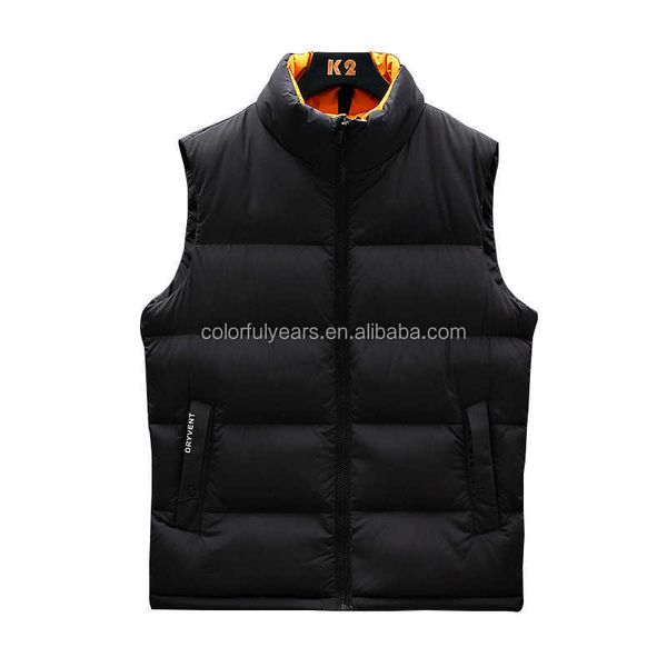 

custom sleeveless down jacket men winter jackets for men hdp, Black