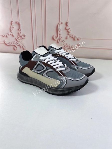 

new mens classics brand designers sneakers camouflage casual shoes stylist shoes checkered studded flats mesh fashion trainers2023, Black
