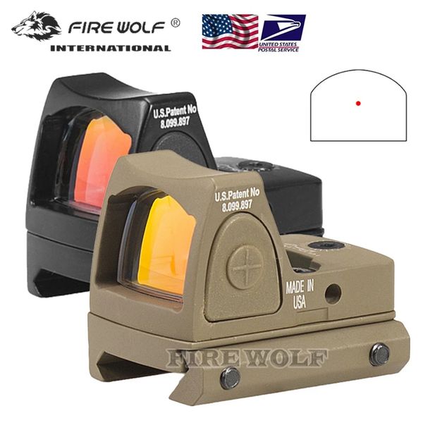 

hunting mini glock rmr red dot sight collimator glock tactical reflex sight holographic optical sight weaver rail for hunting-yellow