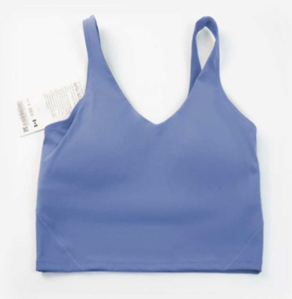 

lulus bra align yoga sport high impact fitness seamless gym women active wear workout vest sports lu same style back bra 2022 sell, Black;white
