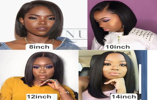 

selling bob lace front wigs brazilian hair 100 human hair lace front wigs straight bob lace front wigs for black women9993466, Black;brown