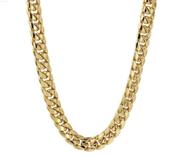 

10k 14k 18k Solid Gold Miami Cuban Link Real Gold Necklace