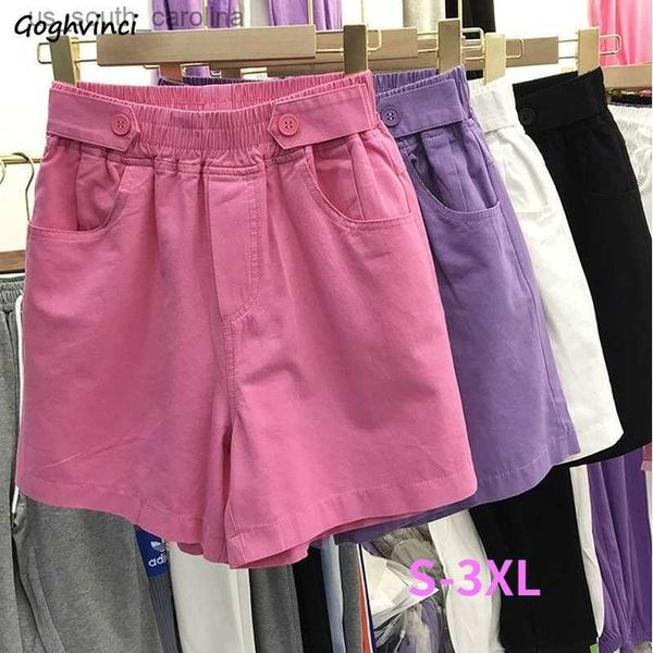 

shorts women 4 colors kawaii s-3xl summer basic simple all-match students casual ladies popular fashion loose soft bottoms new l230522, White;black