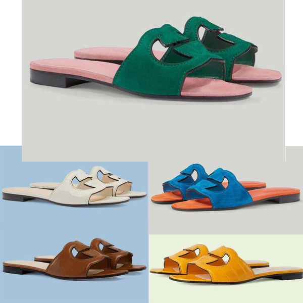 

luxury chain sandals summer women's hollow out flat bottom slippers eternal elegant slippers modern show elegant charm eu35-42, Black