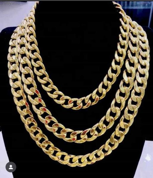 

ecklace jewelry hip hop jewelry chains for men necklace gold chain cuban link chain, Silver