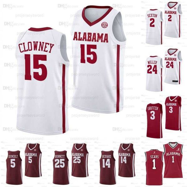 

ncaa alabama crimson tide jersey college basketball charles bediako 14 jaden bradley 0 noah clowney 15 adam cottrell 30 rylan griffen 3 noah, Black;red