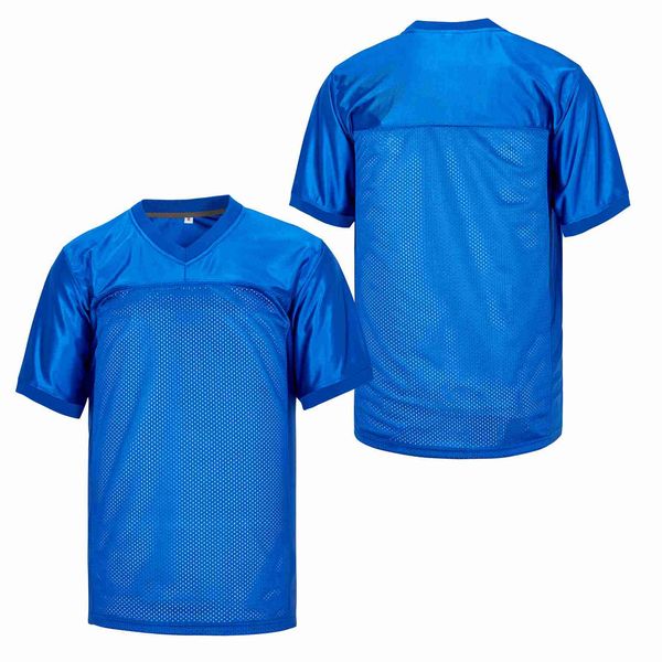

custom blue authentic football jersey stitching name number size s-4xl, Black;red