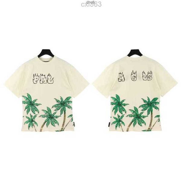 

mens designer pa t-shirt luxury brand t shirts print letter palms tees womens angles short sleeve casual crew neck clothing clothes sntd5, White;black