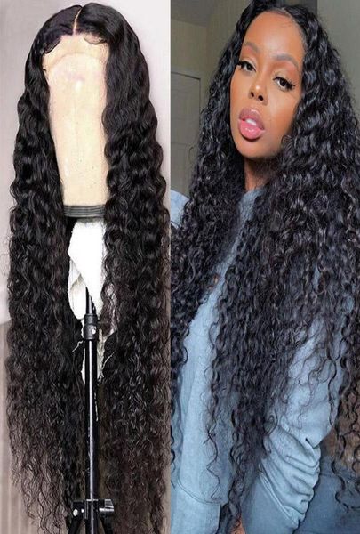 

ishow 30 32 34 36 38 40inch human hair wigs yaki straight kinky curly water loose deep body lace front wigs for women all ages nat5639249, Black;brown
