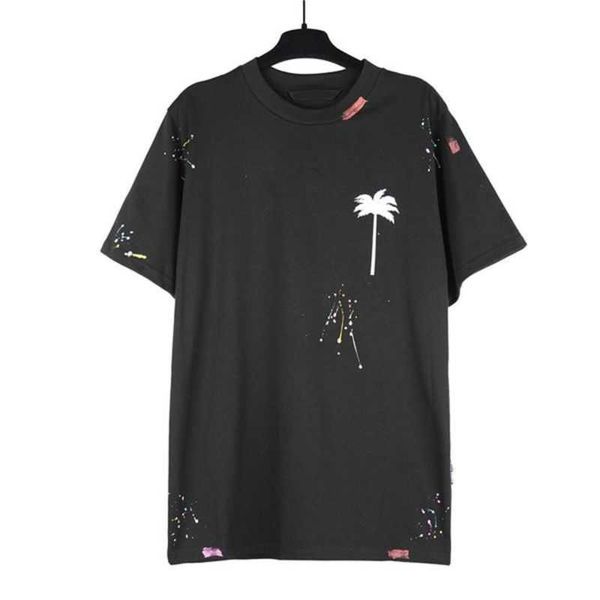 

summer pa men womens palm t shirt mans stylist tee guillotine bear palms printed short sleeve truncated bears angles tees angel 2s39b, White;black