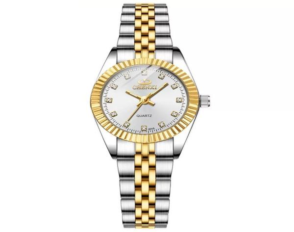 

chenxi women golden silver classic quartz watch female elegant clock luxury gift watches ladies female waterproof wristwatch7590762, Slivery;golden