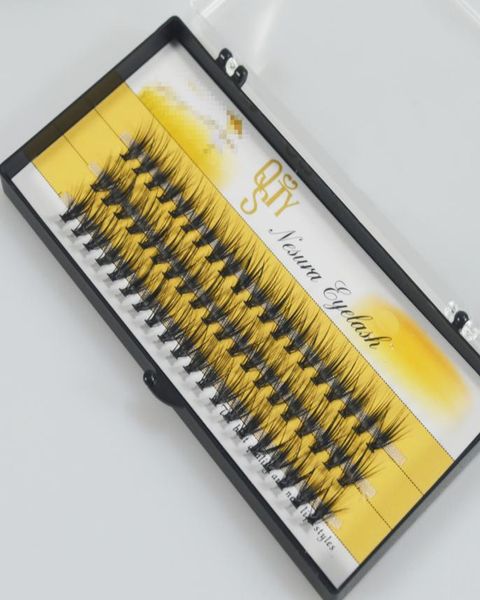 

new arrival 30d mink eyelashes extension double bushy thick black fake lashes soft 01 thickness volume hair silk false eyelash in9518428