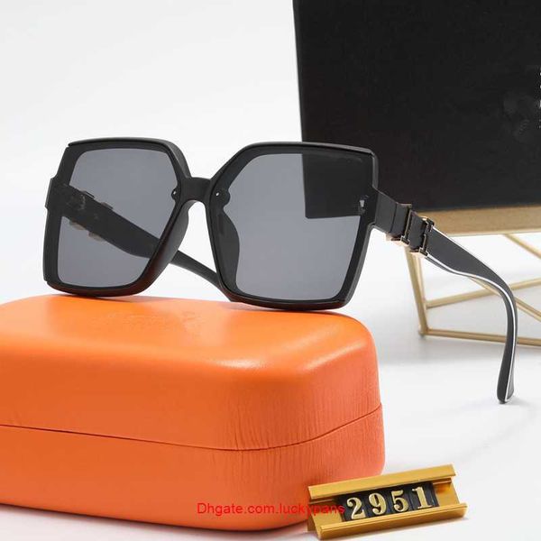 

luxury designer sunglasses fashion classic men women polarized eyewear uv400 big square frame sun glasses with box lmoe, White;black