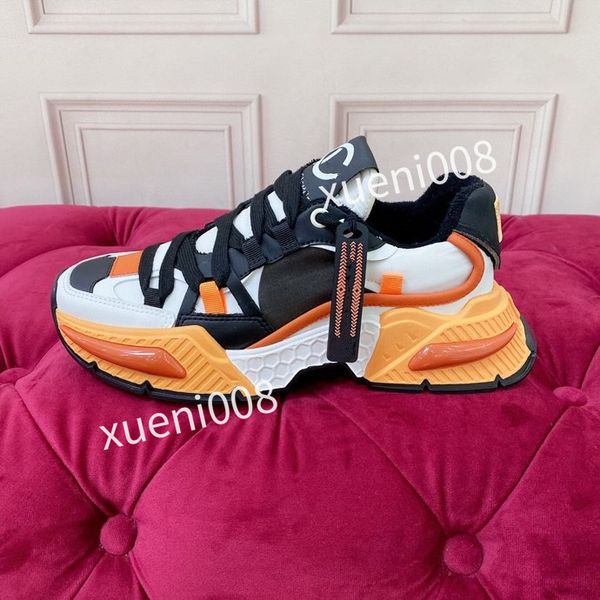 

2023new brand mens womens casual shoes leather lace-up sneaker fashion running trainers letters woman shoes flat printed gym sneakers, Red;white