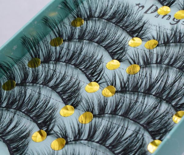 

dramatic volume false eyelashes 3d faux mink hair eyelash extension fluffy wispy natural soft black handmade reusable fake lashes 7123276