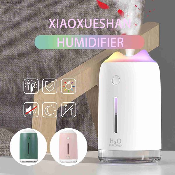 

colorful air humidifier mini ultrasonic usb essential oil diffuser car purifier aroma anion mist maker led reed diffuser sets l230523