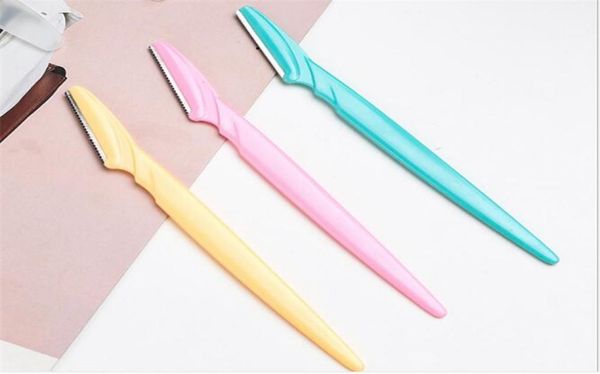 

200pcs eyebrow razor shaper trimmer shaver women facial razor with precision cover x2036860050
