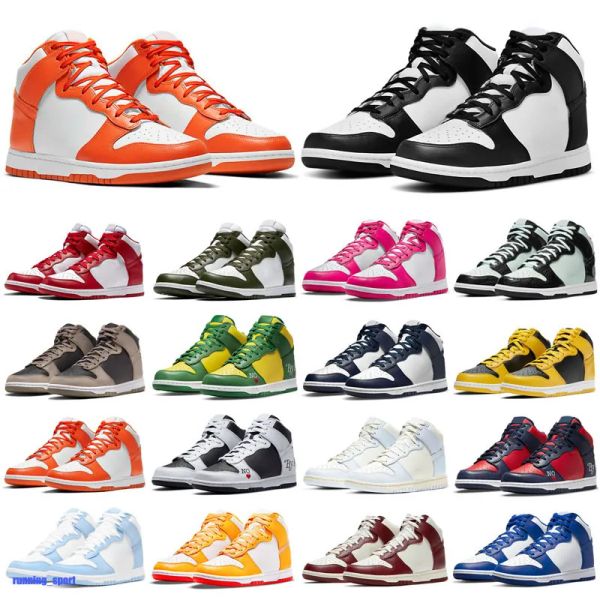 

men women sb running shoes sneakers high white black panda grey fog unc varsity green glow laser orange syracuse kentucky coast candy casual