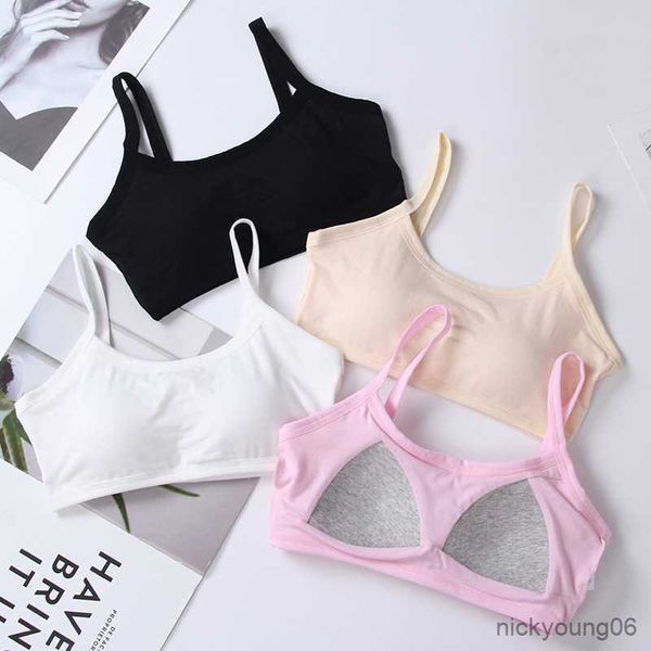 

maternity intimates girls underwear cotton sport training bra sling small vest soft breathable teen bras clothing, White