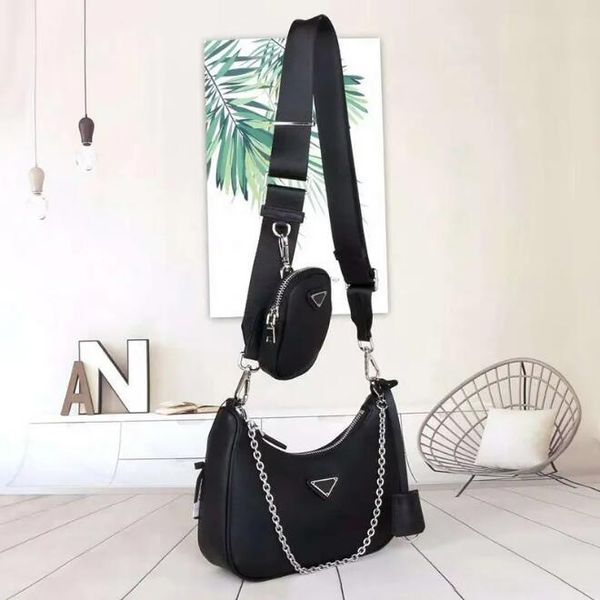 

piece shoulder bag 2023 new nylon handbag for sale with gift box, invoice card, women's luxury fashion designer bag, classic women&#039