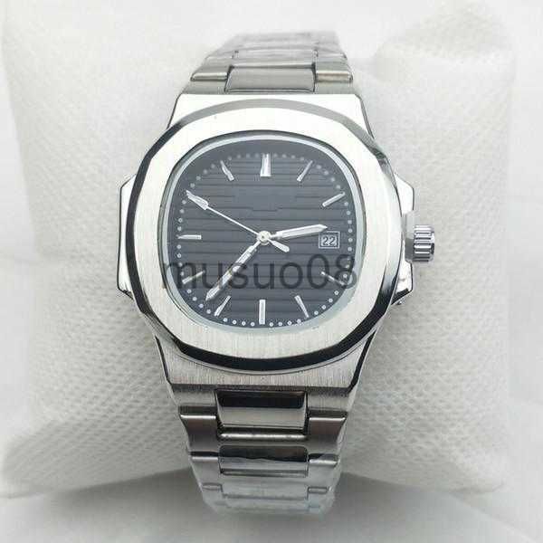 

other watches waterproof watches cool men watch fashion wristwatches sports stainless steel quartz calendar mens watches gift j230606, Slivery;black