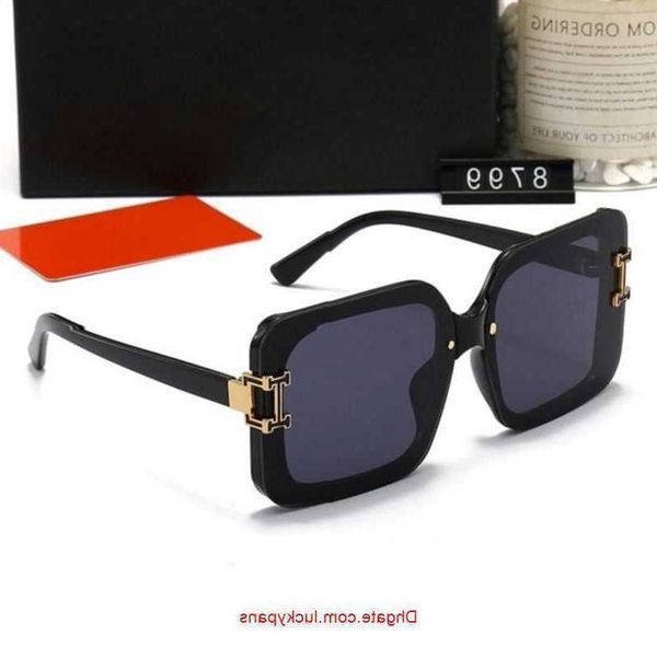

h designer sunglasses fashion luxury for women men vintage full frame driving beach shading uv protection glasses gift with box ef01, White;black
