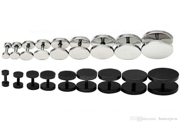 

earrings men039s barbel punk gothic silver stainless steel earrings for men ear buckle men stud earring2147607, Golden;silver