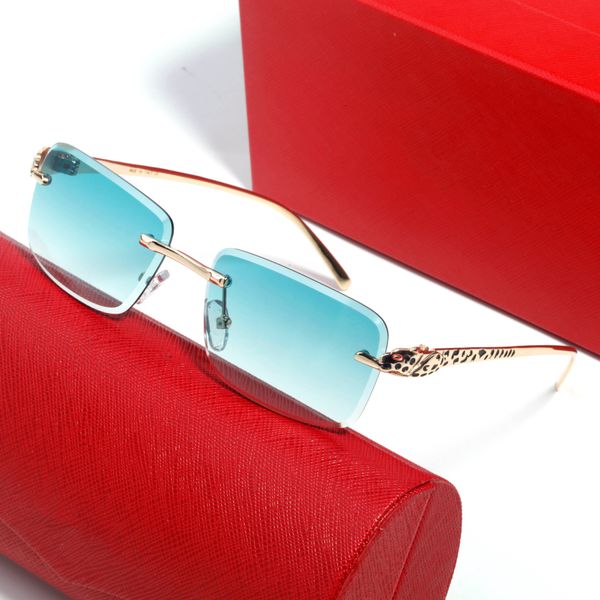 

timeless classic leopard sunglasses for women frameless comfortable and practical light fashion driving personalized mens sunglasses, White;black
