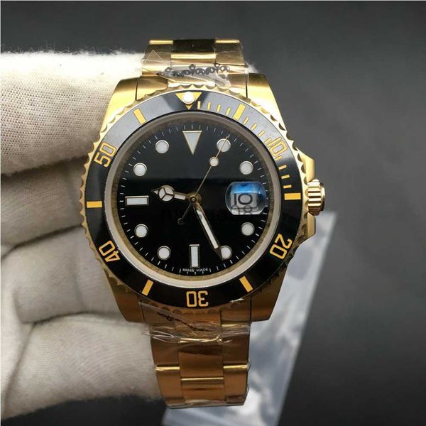 

other watches 3 colors watches men sapphire blue black ceramic bezel gold stainless steel 40mm 116613lb 116618ln 116613 automatic mechanical, Slivery;black