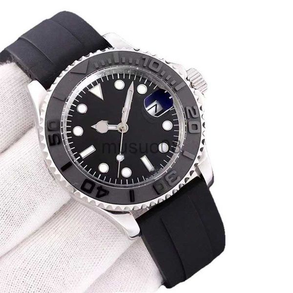 

other watches watches for mens automatic yachtmaster series endurance watch 41mm stainless steel folding buckle water resistant sapphire lum, Slivery;black