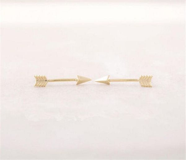 

arrows ear stud fashion for women 18k gold plated ear studs new arrival 2016 for 231950931, Golden;silver