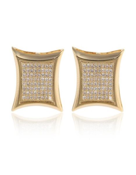 

2017 luxury pure 316l stainless steel round metal stud earrings yellow gold plated wedding jewelry women men8466943, Golden;silver