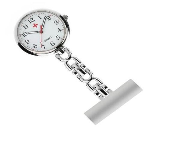 

multifunctional nurse chest table genuine waterproof professional medical pocket watch large clear medical special pocket watch1837855, Slivery;golden
