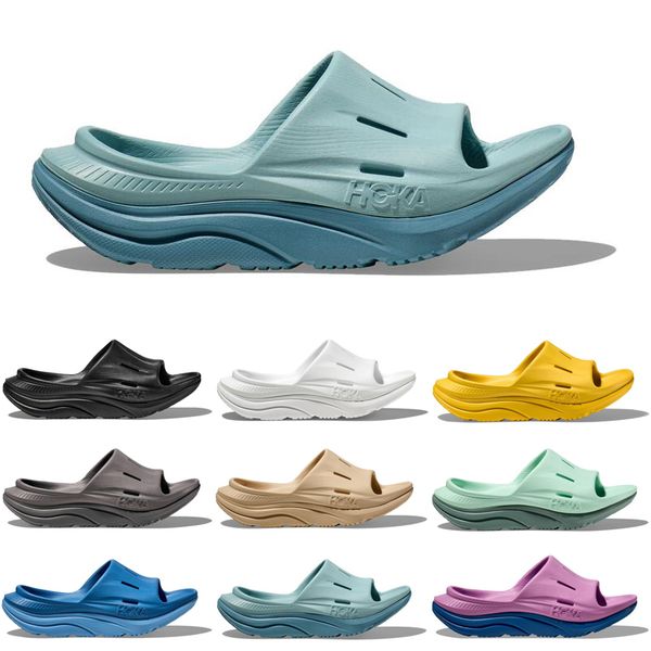 

hoka one one ora recovery slide 3 sandal slipper sliders for men women sandals slide runners pantoufle mens slides slippers trainers flip fl, Black