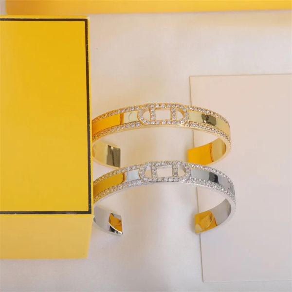 

designer love bracelet for women gold bangle silver bracelets luxury jewelry mens titanium steel bracelets diamond f bracelet bangles 23664d, Black