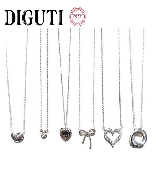 

s925 sterling silver pendant jewelry high-end craftsmanship, must-have for ladies party,with official logo blue heart necklace wholesale5027