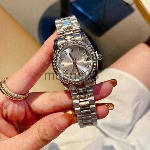 

other watches luxury women watches brand designer diamond gold watch stainless steel band quartz wristwatches for ladies girl valentines pre, Slivery;black