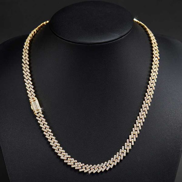 

good quality 925 silver vvs moissanite cuban necklace chain