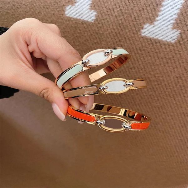 

bracelets for women friends bangle gold plated copper mens designer bracelet stainless steel silver jewelry party fashion designer charm bra, Black