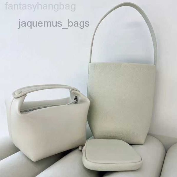 

the row designer bags leather luxury female bags large capacity one shoulder tote bag litchi pattern bucketclassic tote bag the row