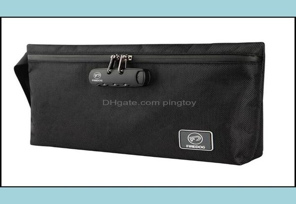 

outdoor bags sports outdoorsfiredog smell proof bag carbon lined 1680d smoking tobao pouch with lock large storage for herb odor2848622